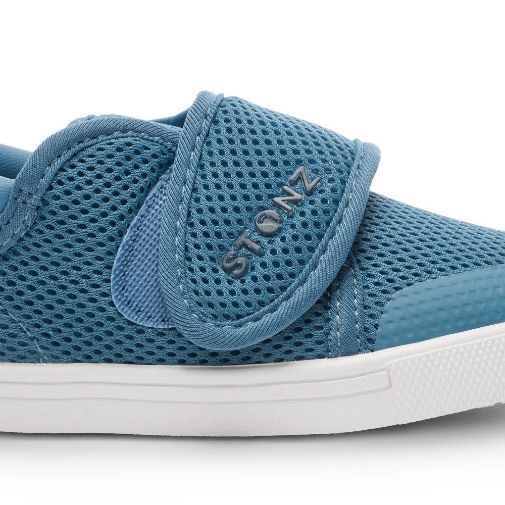 Stonz Cruiser Original Toddler Shoes denim blue mesh with hook-and-loop strap, STONZ