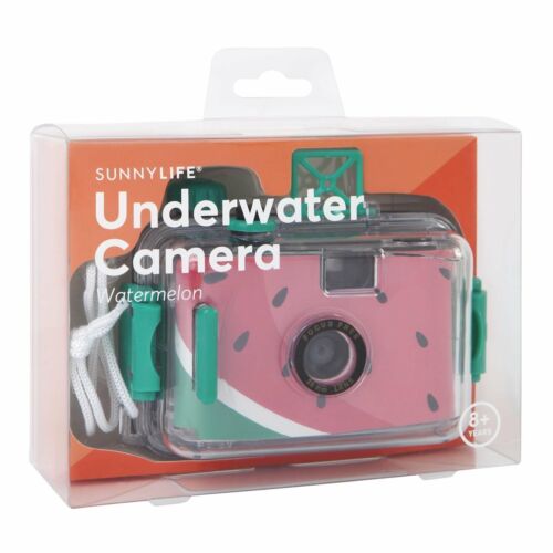 Sunnylife Underwater Camera Watermelon, pink watermelon design with clear protective case and green accents
