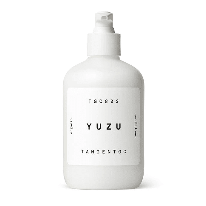 TangentGC Yuzu Conditioner bottle, 350 ml, white plastic with minimalist label