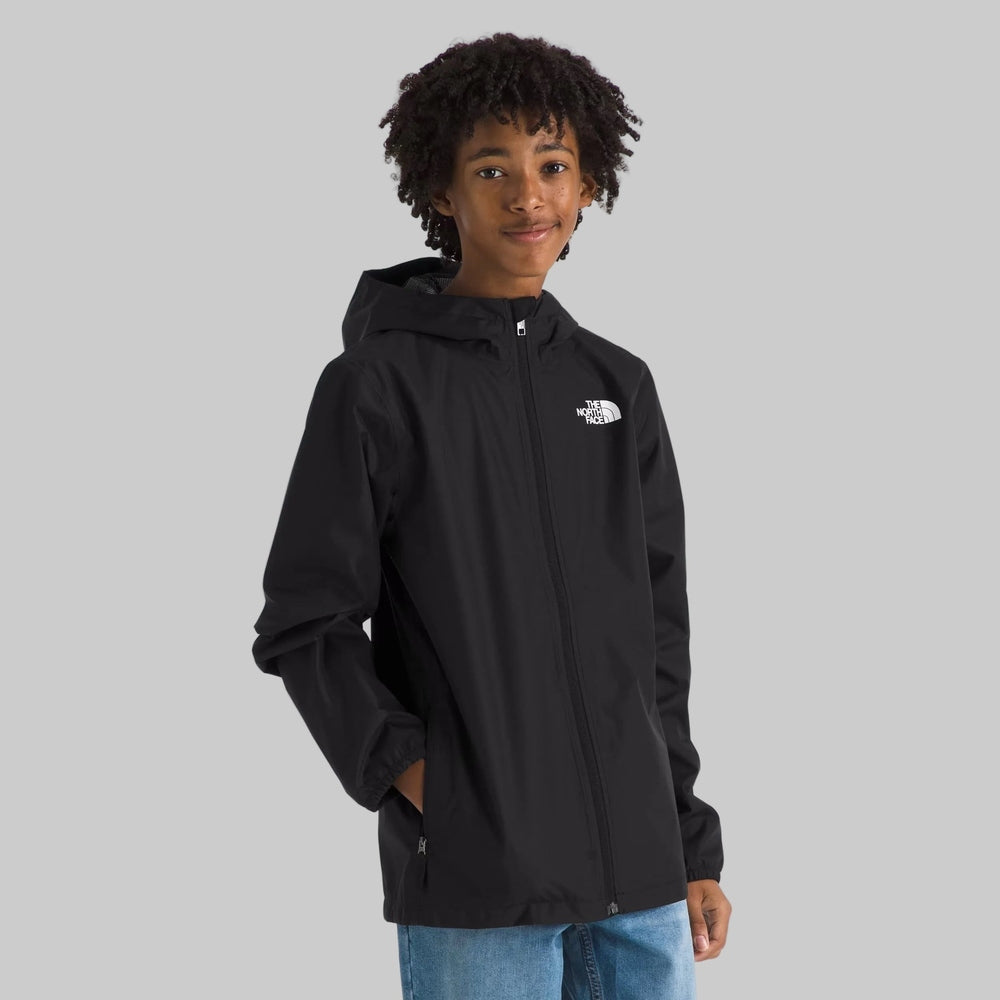 The North Face Zipline Rain Jacket in Black with hood