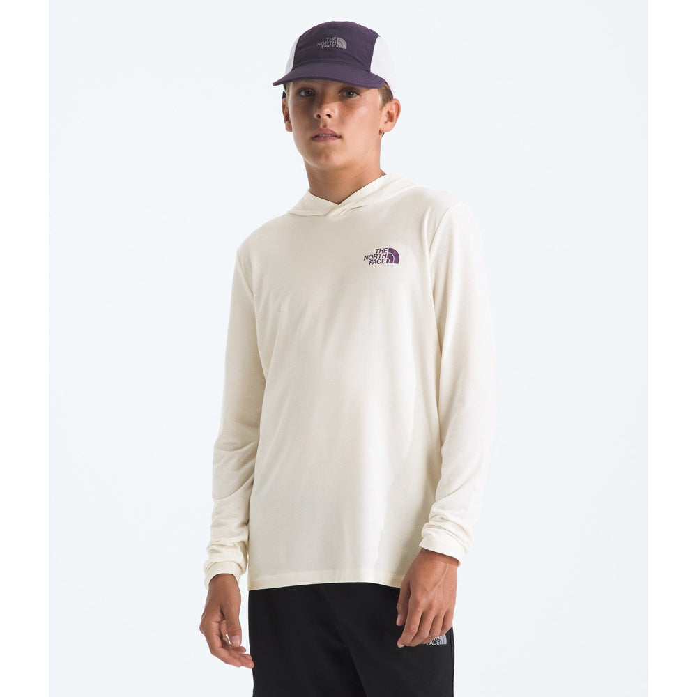The North Face Boys' and Girls' Adventure Coastal Climb Hoodie White Dune