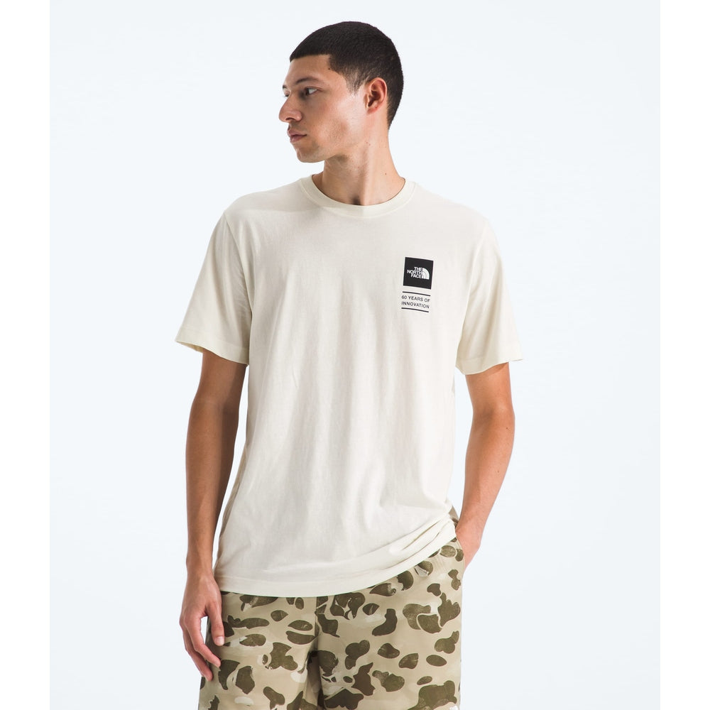 The North Face Men's Mountain Mirage Regular Short-Sleeve Tee White Dune back view