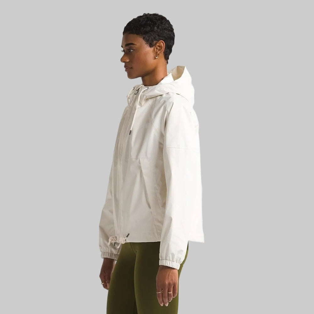 The North Face Antora Rain Hoodie in Cream side view