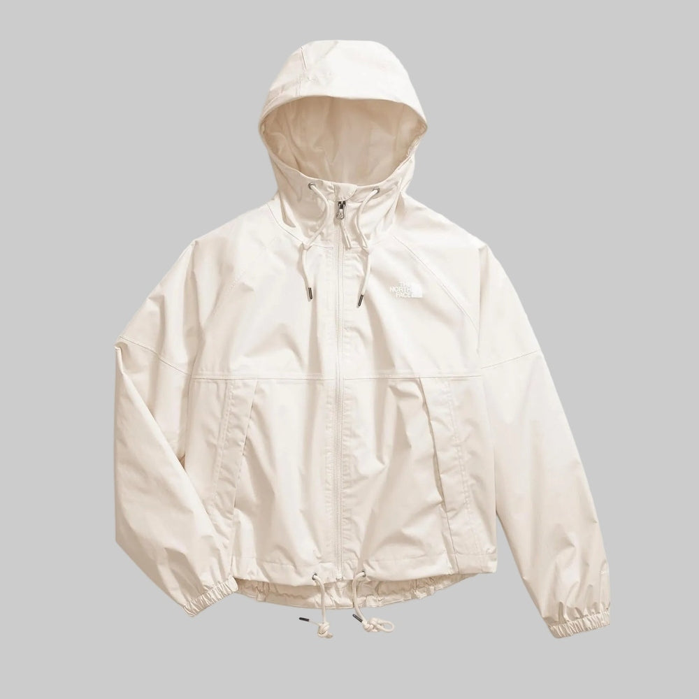 The North Face Antora Rain Hoodie in Cream front view