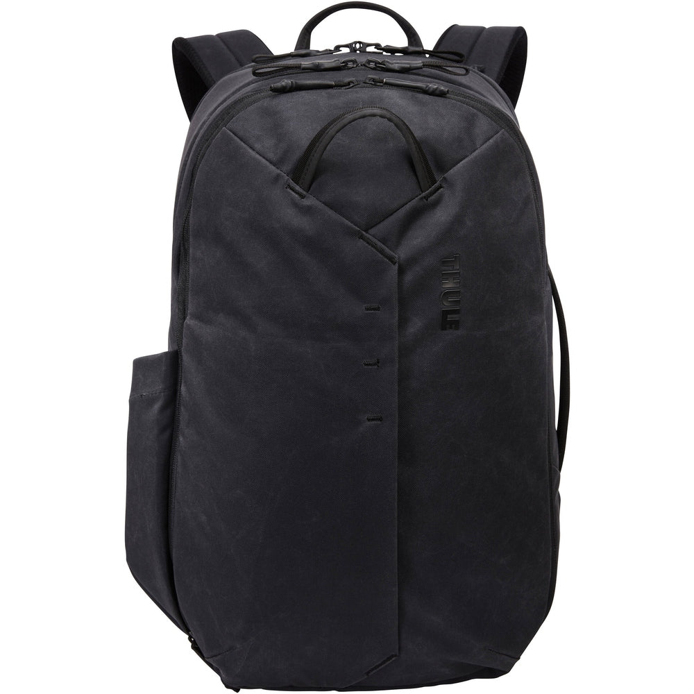 Thule Aion Travel Backpack 28L Nutria; dark navy fabric with top handle and padded straps