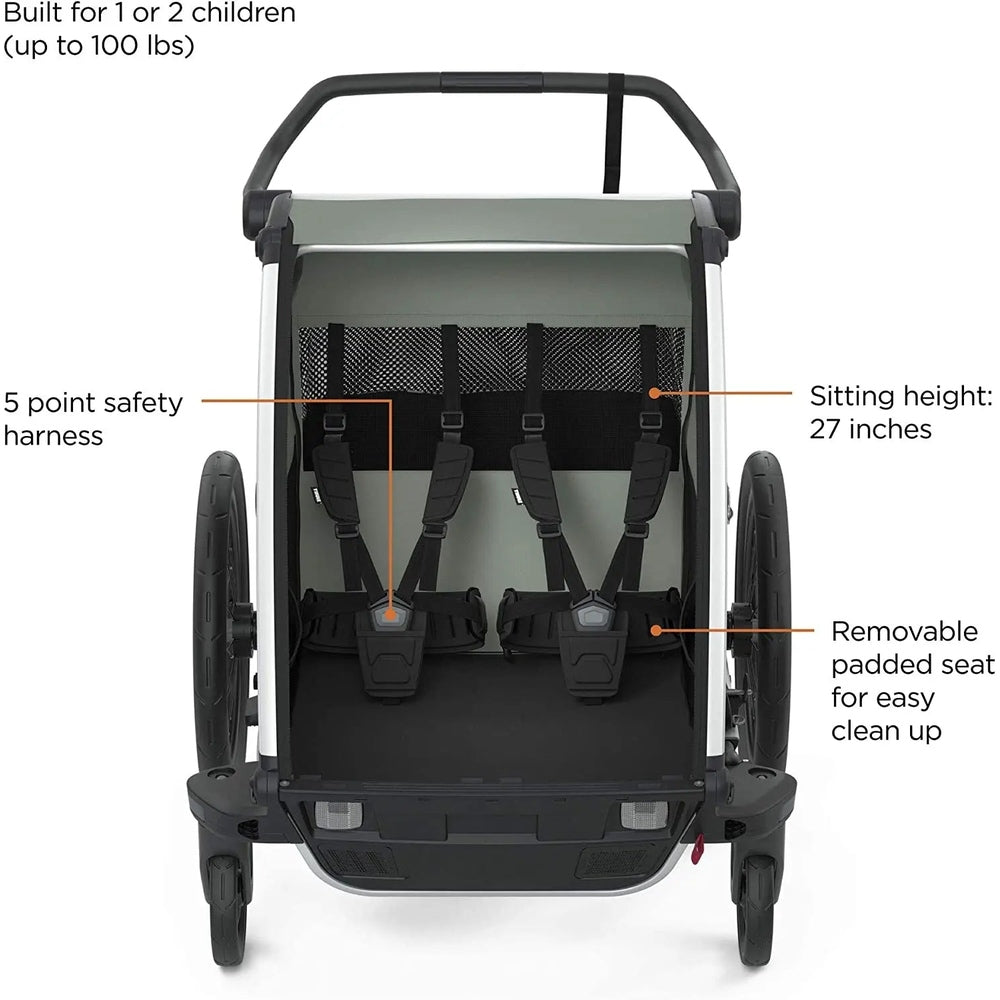 Thule Chariot Lite Multisport Bike Trailer Agave Green