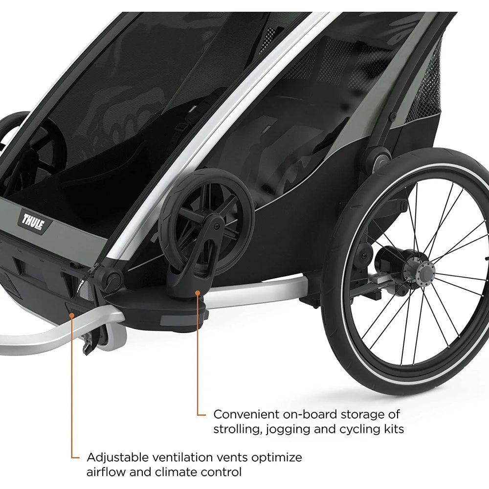 Thule Chariot Lite Multisport Bike Trailer Agave Green