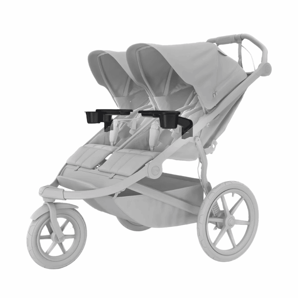 Thule Urban Glide 3 snack tray with dual cup holders for a double stroller, THULE