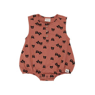 Turtledove London Two Bears Bubble Romper Sunset