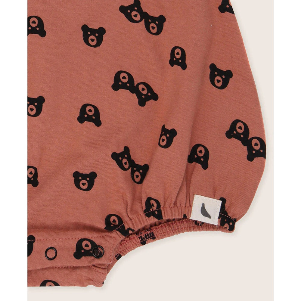 Turtledove London Two Bears Bubble Romper Sunset