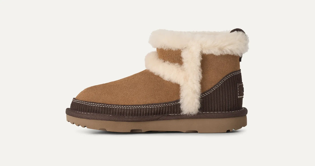 UGG Kids' Classic Mini II Heritage Chestnut boot right side view