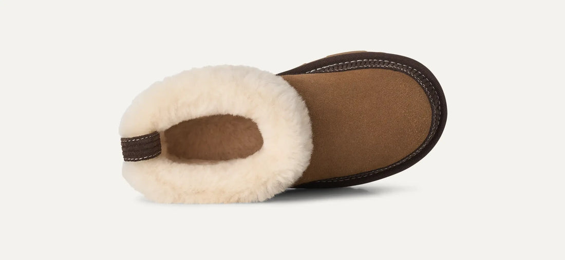 UGG Kids' Classic Mini II Heritage Chestnut boot top view with UGGplush lining