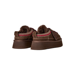 UGG Women's Heritage Lace-Up Slipper Burnt Cedar