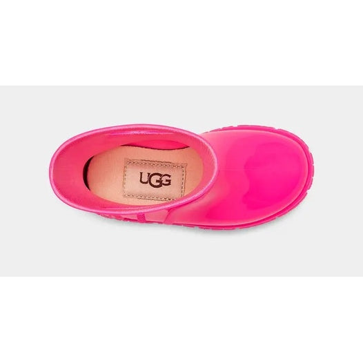 UGG Drizlita Toddler Boot in Taffy Pink; waterproof slip-on with cushioned interior visible UGG logo.