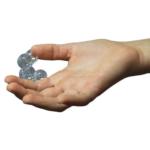 Uncle Bubble Catch & Stack Touchable Test Tube Small toy in hand with clear plastic tubes