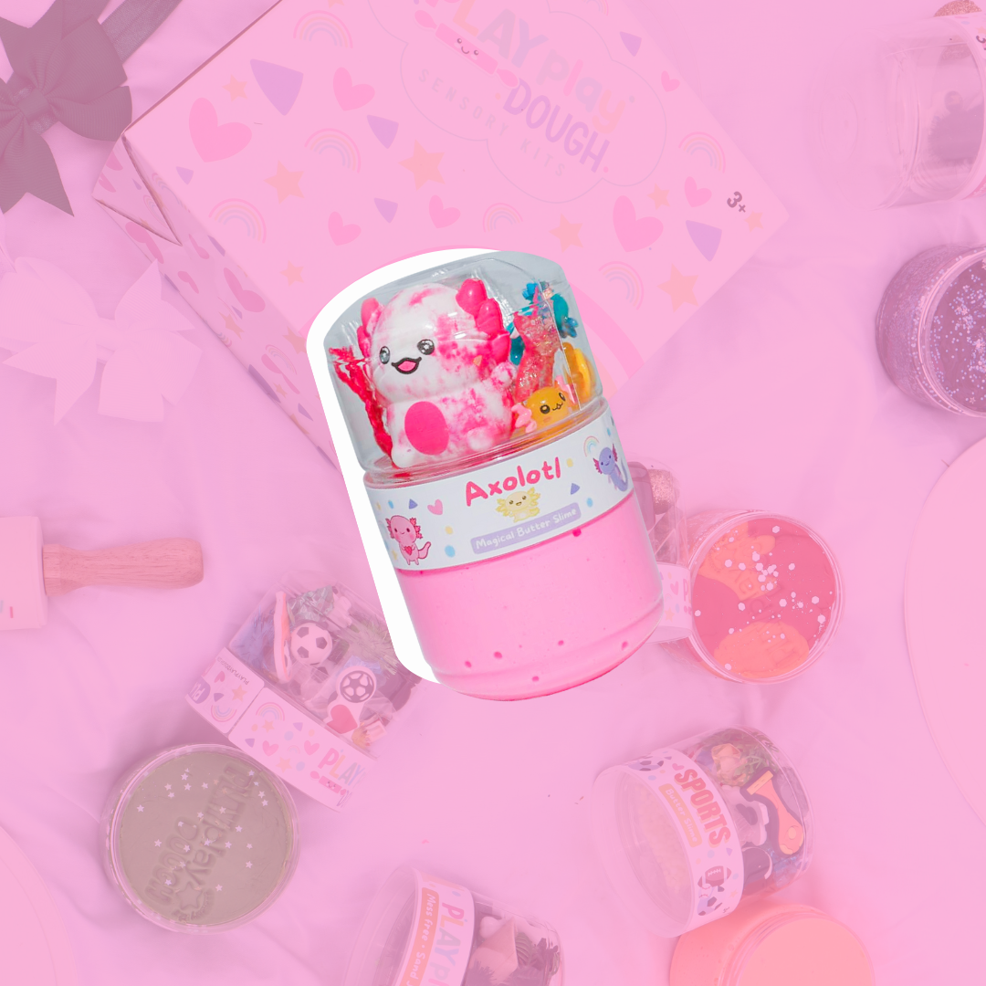 Play Play Dough X DIY Axolotl Butter Slime official product image 2