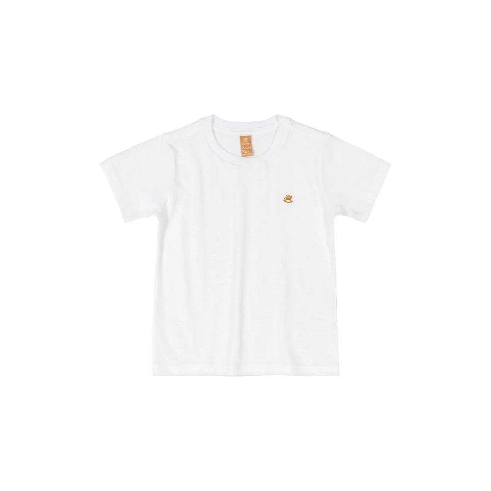 Up Baby Boy Short T-Shirt White