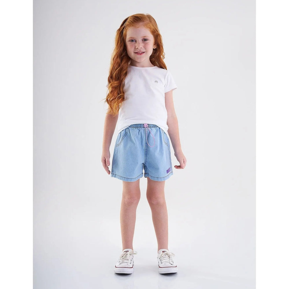 Up Baby Girl Jeans Shorts Blue