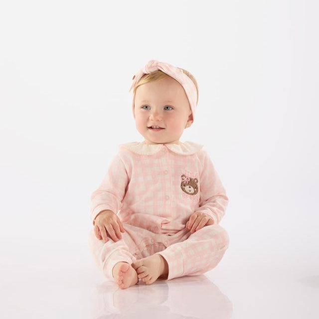 Up Baby Soft Jersey Cotton Girls Jumpsuit Rabbit