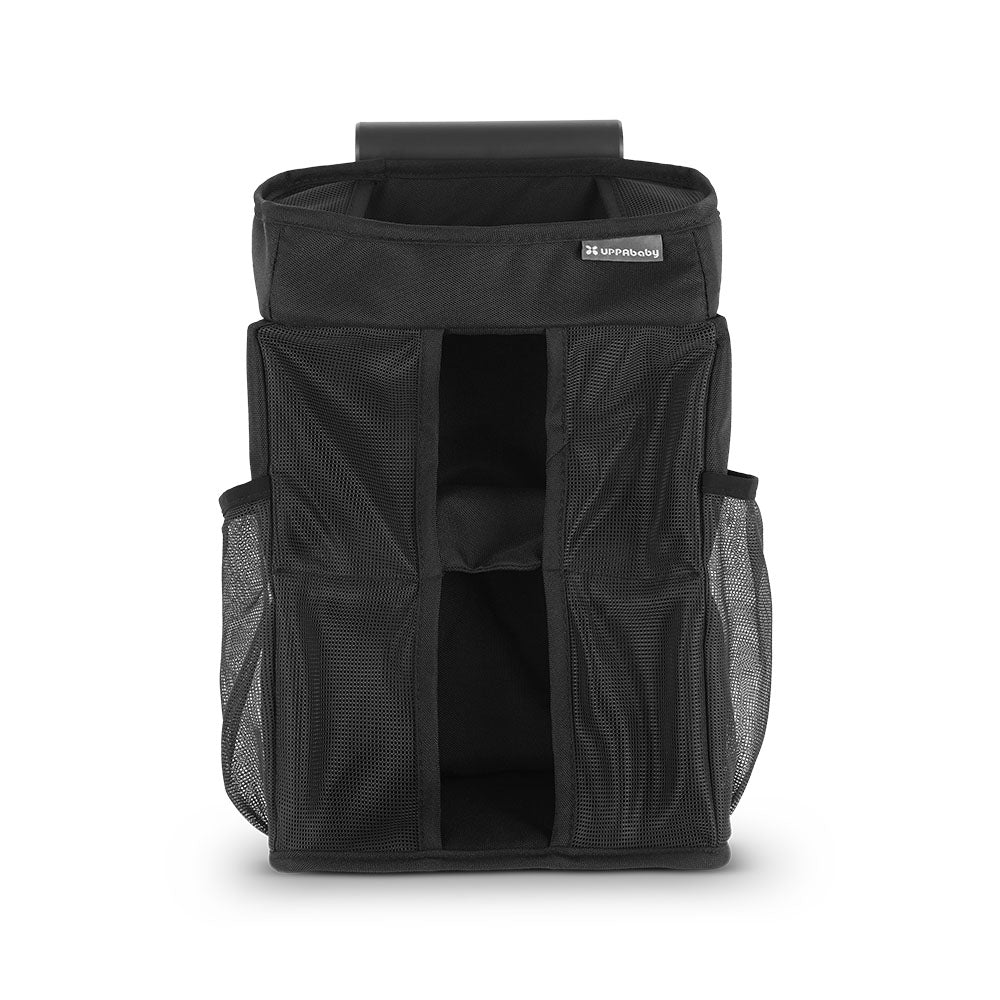Uppababy changing station organizer for Remi in black with mesh side pockets