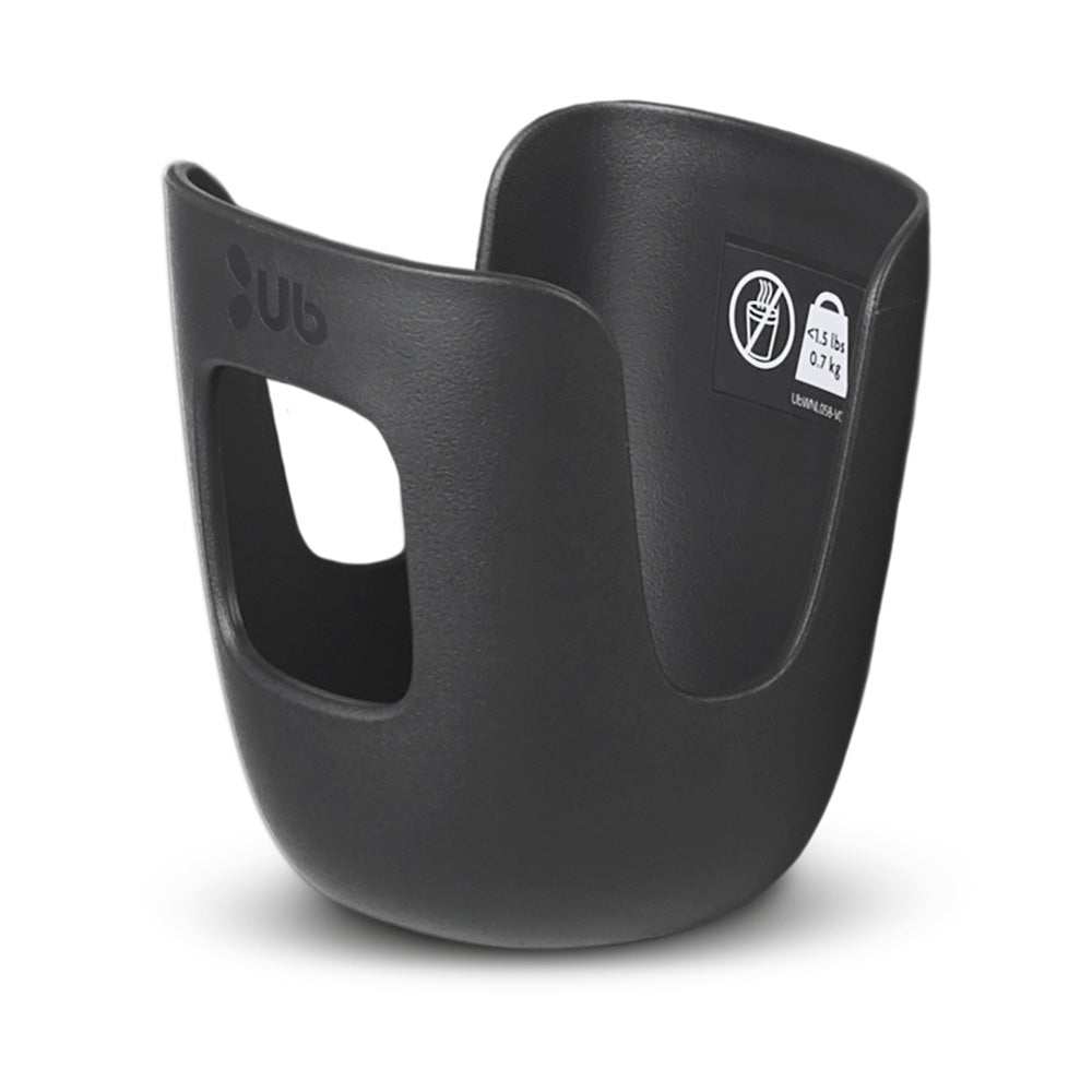 Uppababy Knox cup holder, black plastic car seat accessory