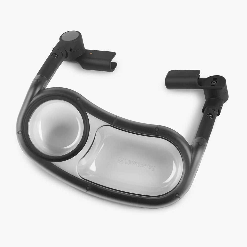 UPPAbaby Snack Tray for Minu Duo stroller, black frame with clear integrated tray