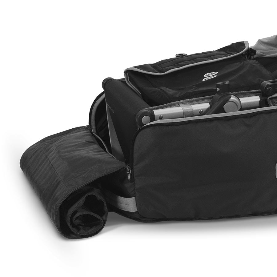 UPPABABY travel bag for Vista/V2 and Cruz/V2 strollers in black fabric with zipper closure
