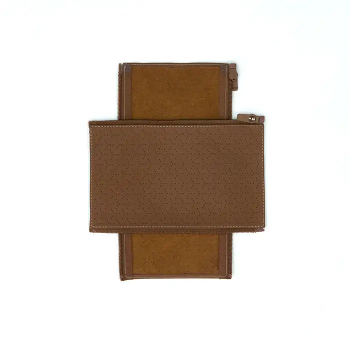 Veer Cruiser Napa leather grips for stroller, brown leather accessory by VEER.