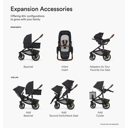 Veer Switch&Roll Luxe Single-to-Double Stroller Bundle with Leather Kit