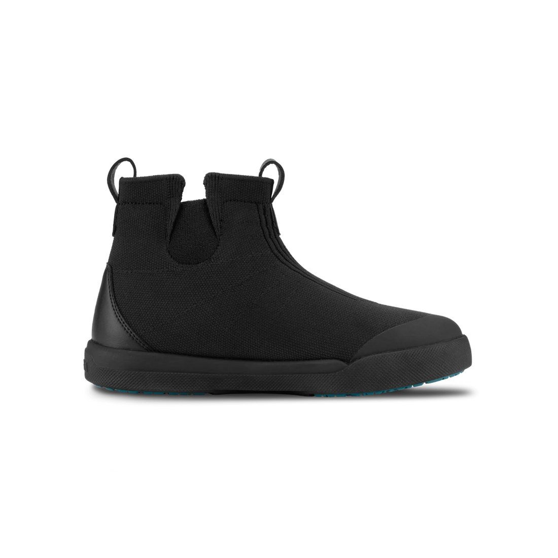 Vessi Kids Classic Chelsea - Asphalt Black on Black - right-side view