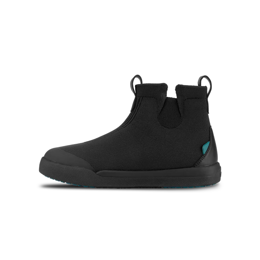 Vessi Kids Classic Chelsea - Asphalt Black on Black - product view 12