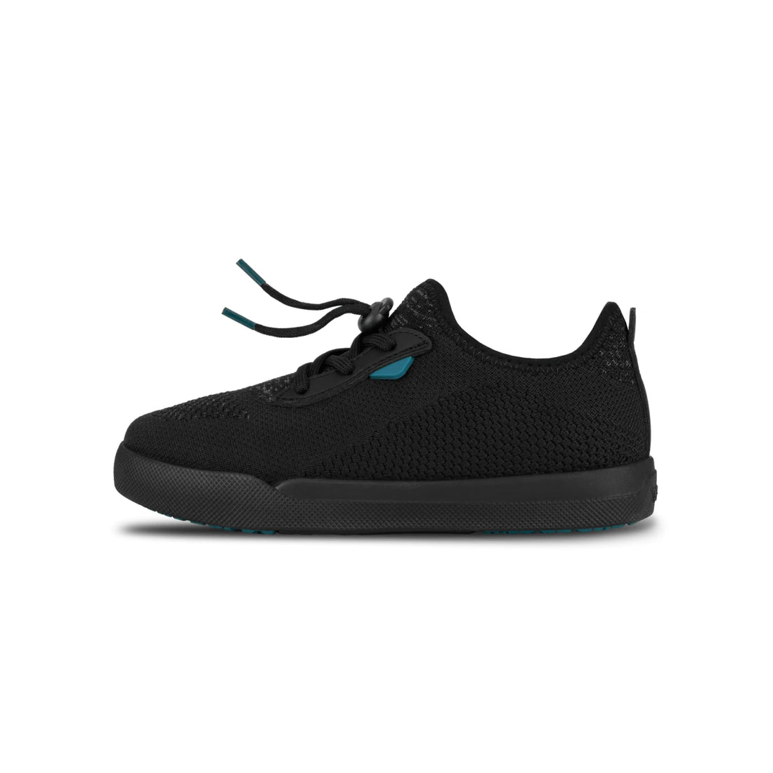 Vessi Kids Weekend Sneaker - Asphalt Black on Black - left-side view
