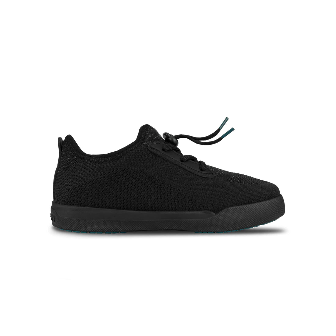 Vessi Kids Weekend Sneaker - Asphalt Black on Black - right-side view