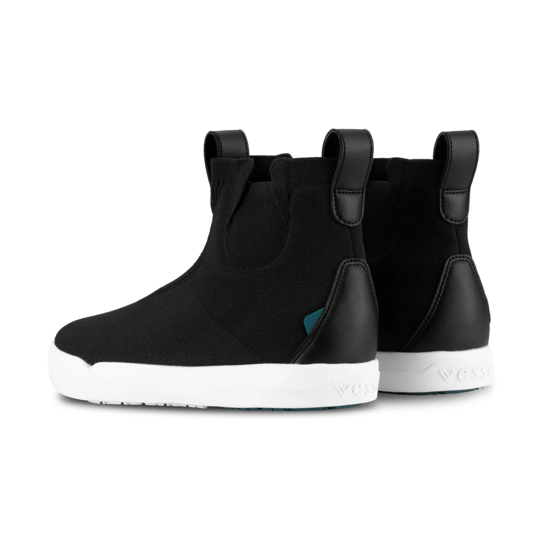 Vessi Women's Classic Chelsea - Asphalt Black - back view