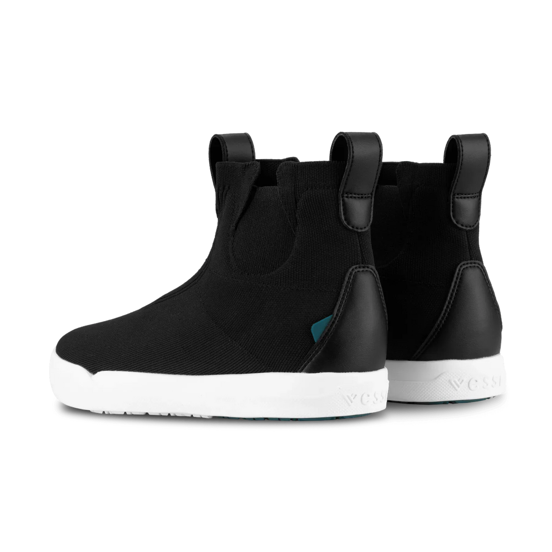 Vessi Women's Classic Chelsea - Asphalt Black - back view 2