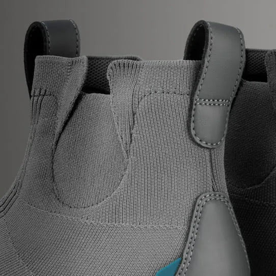Vessi Women's Classic Chelsea - Moonstone/Dark Grey - feature detail