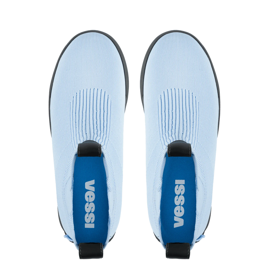 Vessi Women's Classic Chelsea - Moonstone/Dark Grey - top-down view