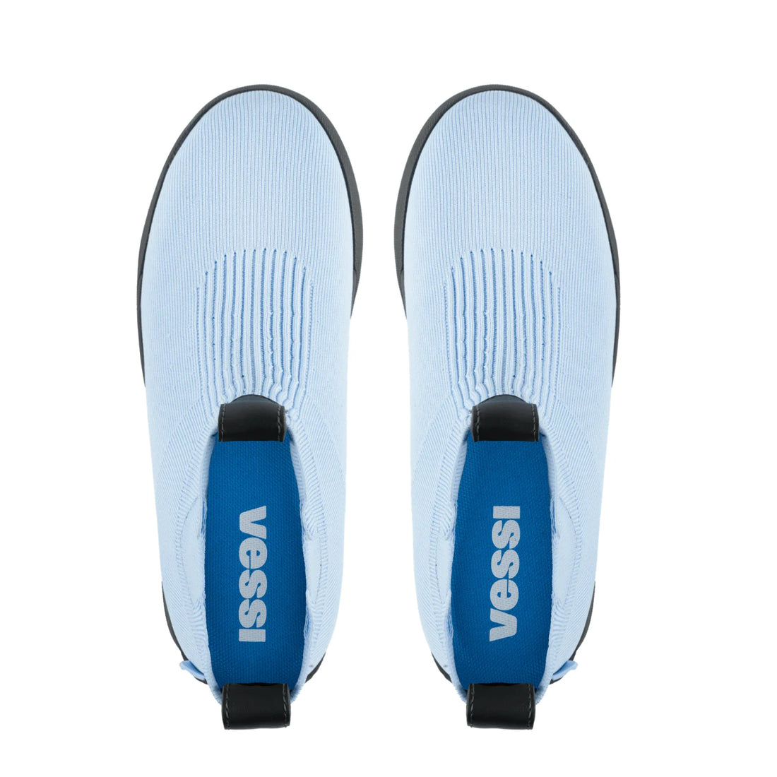 Vessi Women's Classic Chelsea - Moonstone/Dark Grey - top-down view