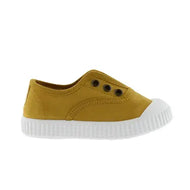 Victoria Shoes Rubber-Toecap Canvas Curry