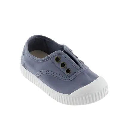 Victoria Shoes Rubber Toecap Canvas Tin Azul