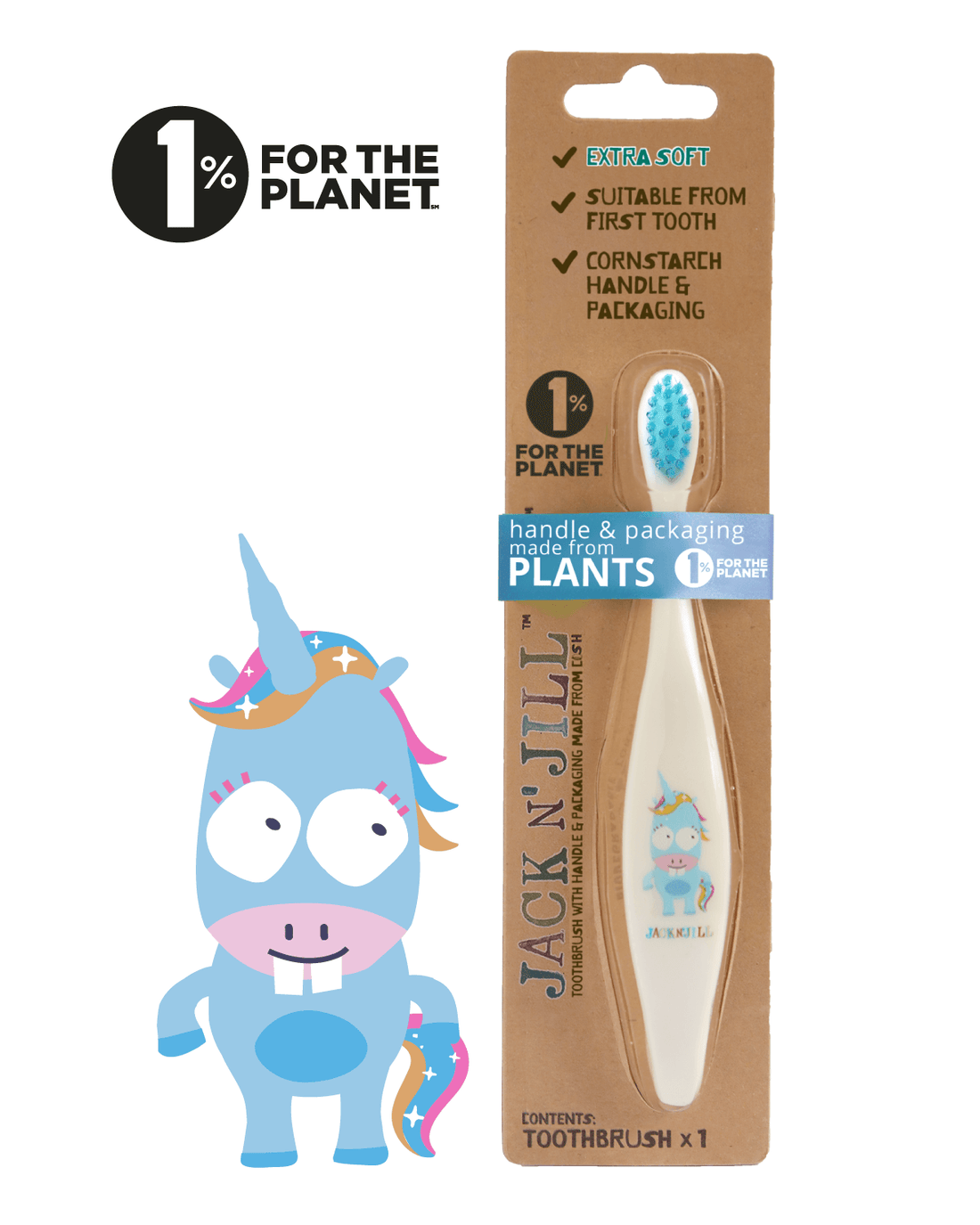 Jack N Jill Kids Bio Toothbrush - Assorted Character dino character package