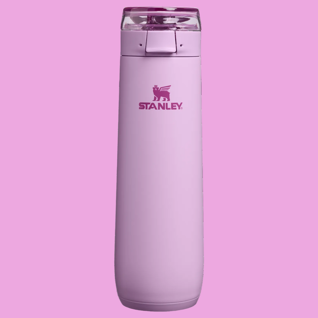 Stanley The Flowstate Spring Bottle 20 oz - Soft Orchid front view