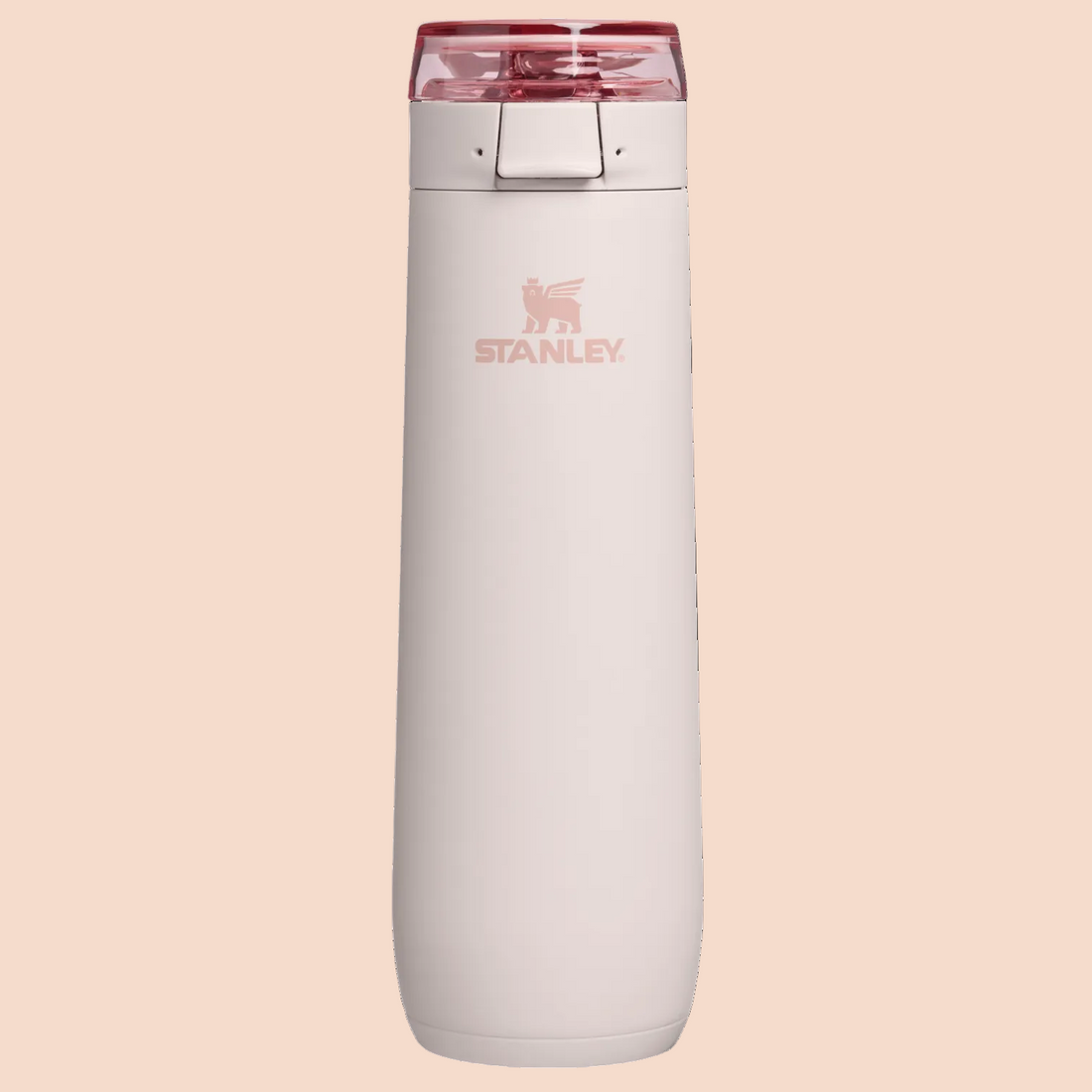Stanley The Flowstate Spring Bottle 20 oz - Rose Quartz front view