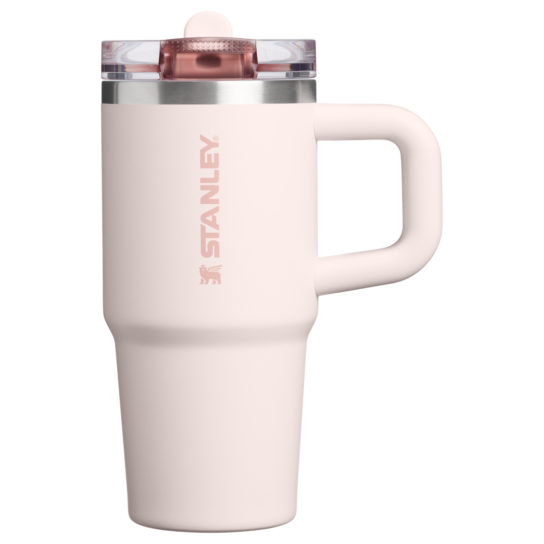 Stanley The Quencher Protour Flip Straw Tumbler 14 oz - Rose Quartz front view