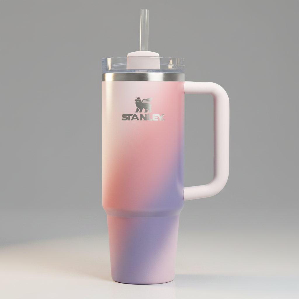 Stanley The Quencher H2.0 Flowstate Tumbler 30 oz - Dawn Spiral front view
