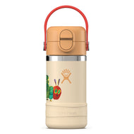 Hydro Flask Kids 12 oz Wide Mouth Bottle With Covered Straw Cap And Boot