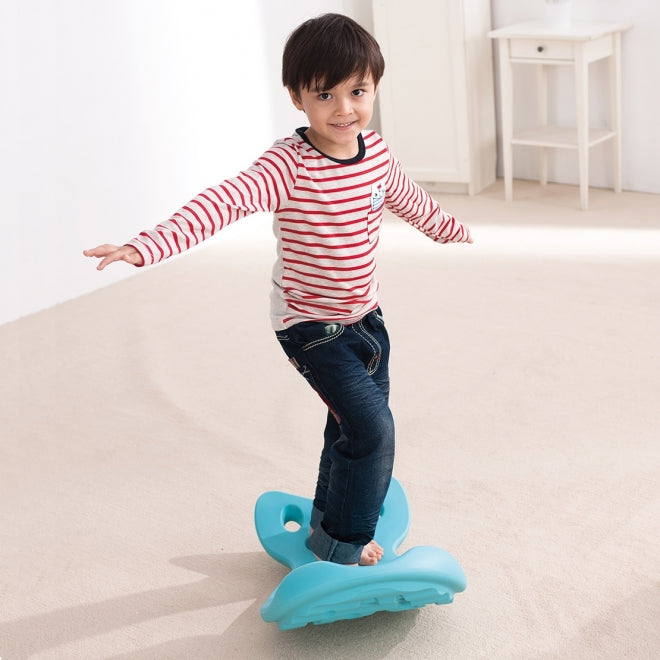 Weplay Whally Board Blue toddler balance board toy for kids; bright blue plastic