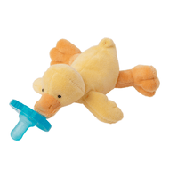 WubbaNub Infant Plush Toy Pacifier Orange Duck