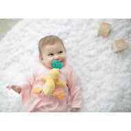 WubbaNub Infant Plush Toy Pacifier Orange Duck