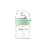 Yooforea Silicone Coated Glass Baby Bottle 3Oz/90Ml